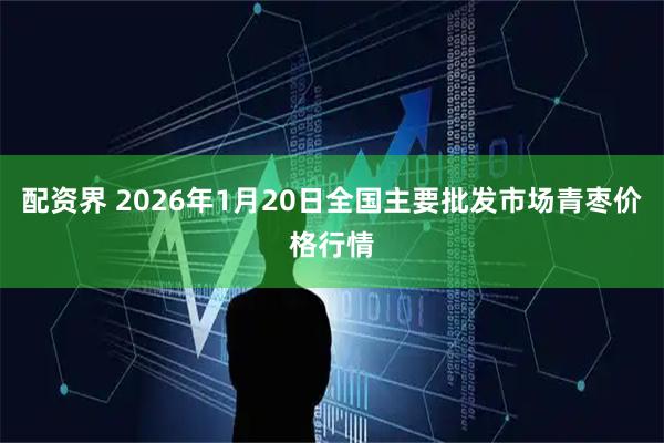 配资界 2026年1月20日全国主要批发市场青枣价格行情